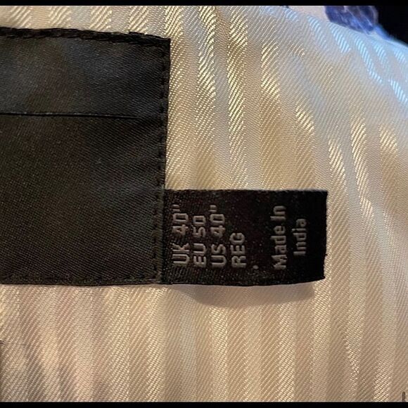 Blue Toile  Printed  Blazer - Picture 14 of 17